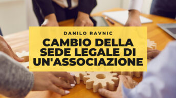 cambio sede legale dell'associazione